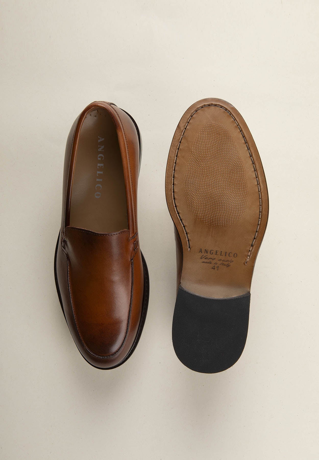 Tobacco Leather Moccasin