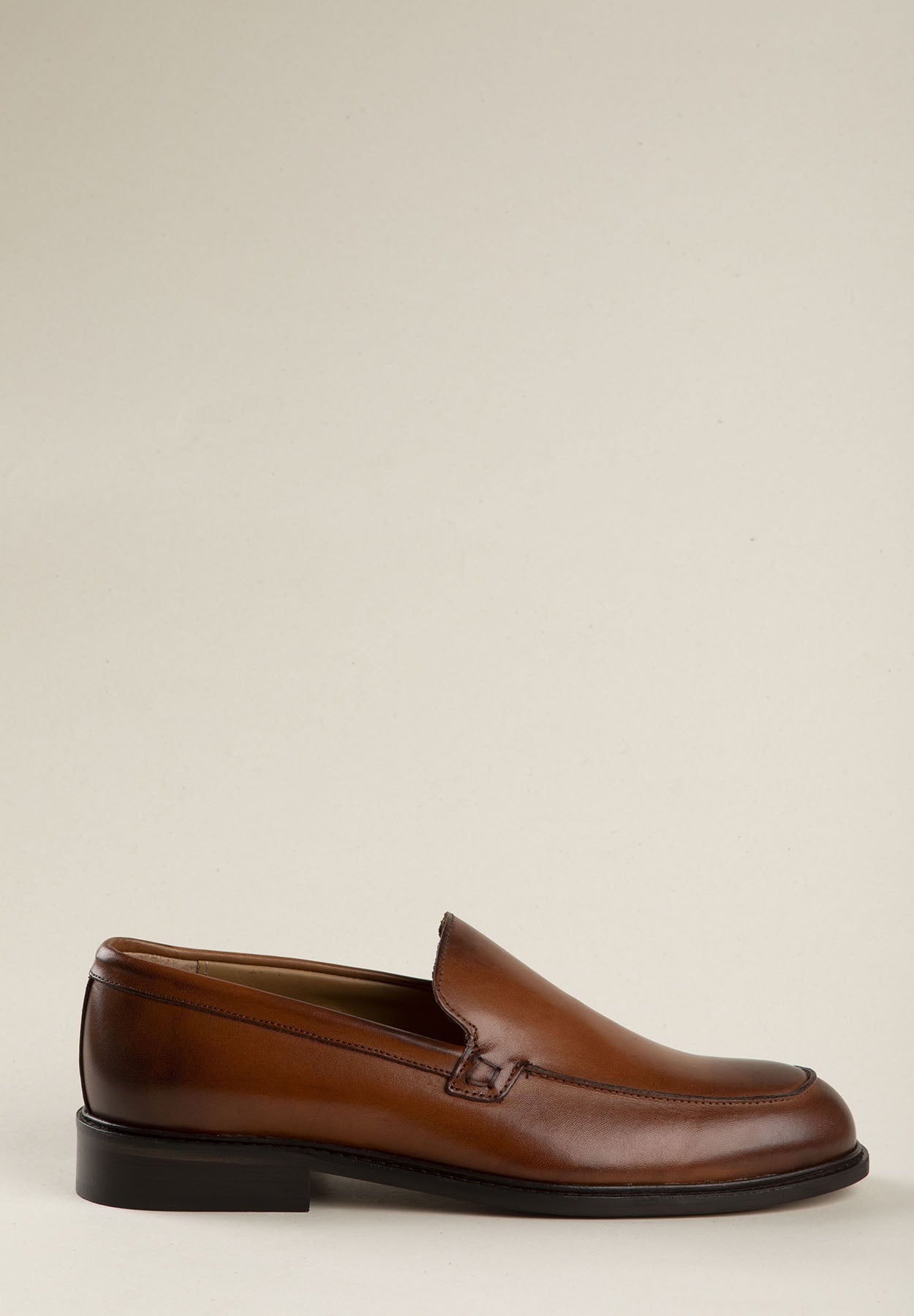 Tobacco Leather Moccasin