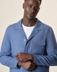 Overshirt In Air Force Blue Linen