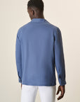 Overshirt In Air Force Blue Linen