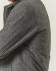Over jacket nero grigio resca misto lana-Angelico