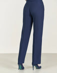 Blue Stretch Trousers Regular Fit
