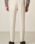 Custom Cream Linen Trousers