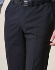 Midnight Blue Virgin Wool Custom Fit Trousers