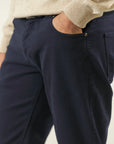 Bull slim fit 5-pocket blue cotton trousers