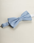 Light Blue Micro-Design Ceremony Bow Tie