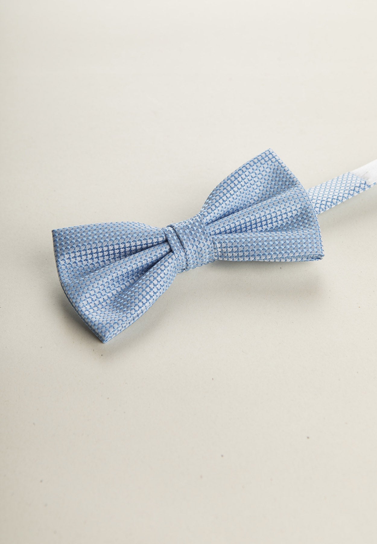 Light Blue Micro-Design Ceremony Bow Tie