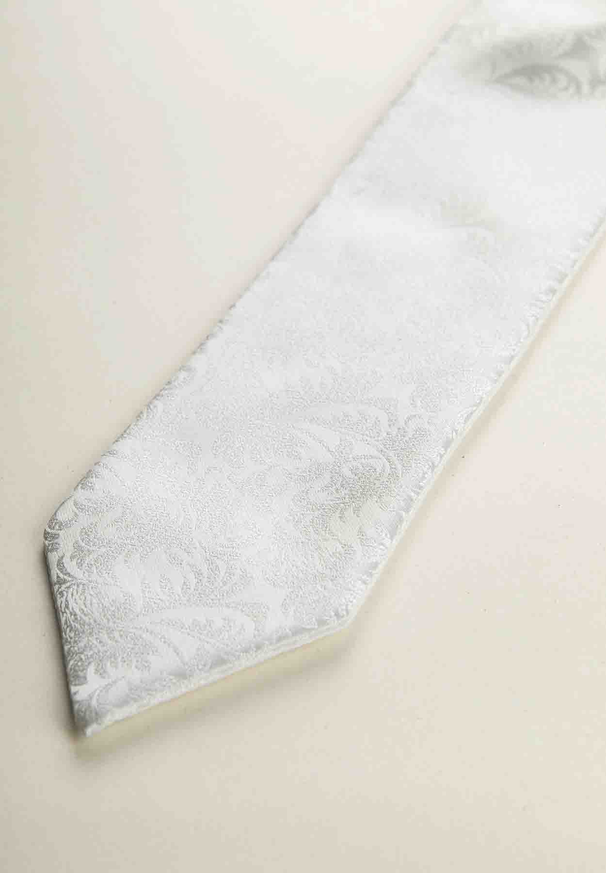 Ivory Damask Ceremony Plastron