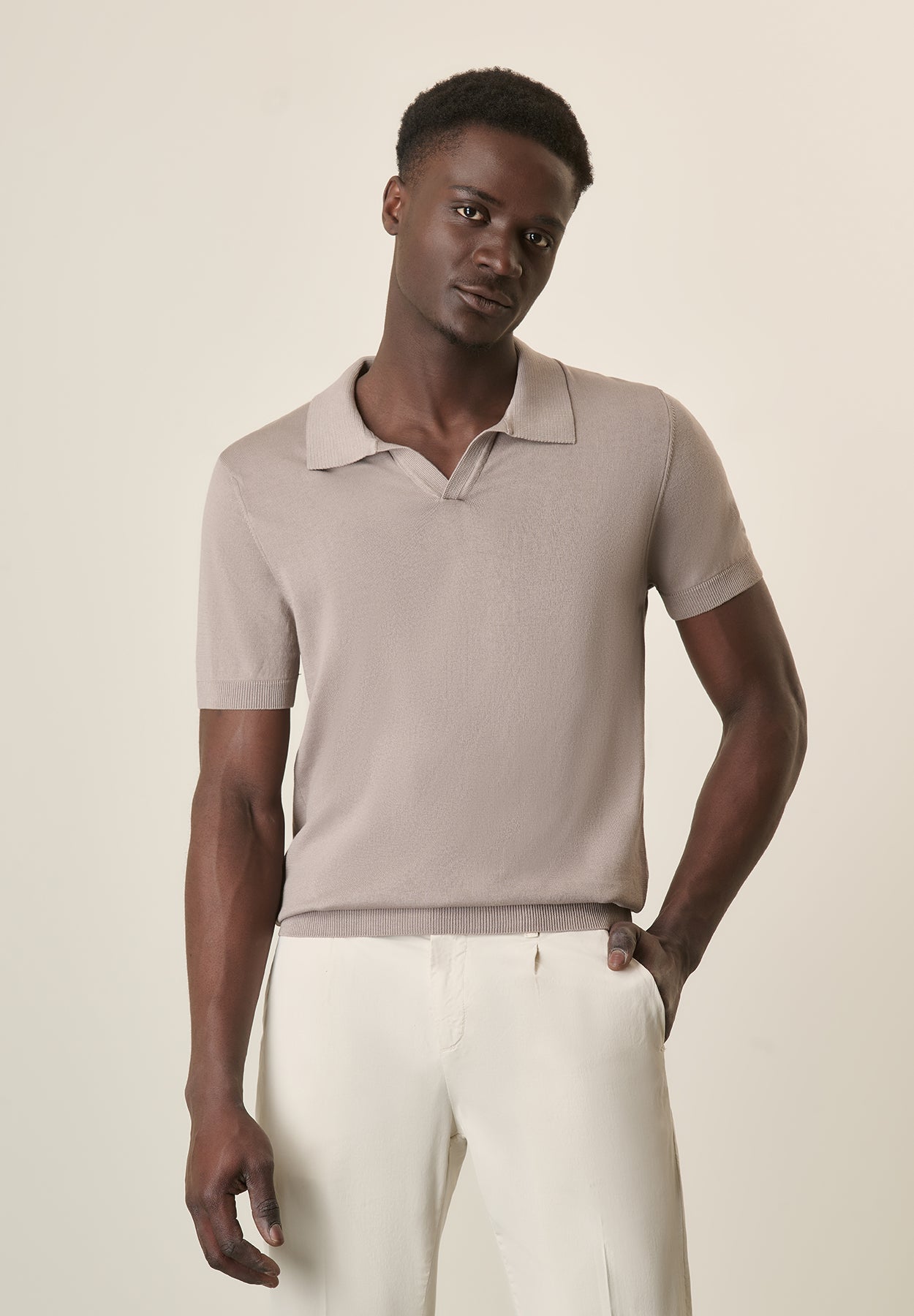 Mastic Cotton Tricot Derby Polo