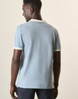 Light Blue Cotton Slub Derby Polo Shirt