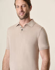 Cotton Knit Rope Polo Shirt
