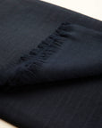 Sciarpa blu navy lana merinos unita-Angelico