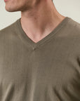 Mud cotton V-neck
