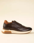 Sneaker marrone pelle stringata-Angelico