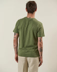 Green slub cotton T-Shirt