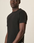Black B-Stretch Cotton T-Shirt