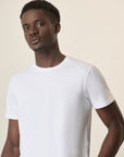 White B-Stretch Cotton T-Shirt