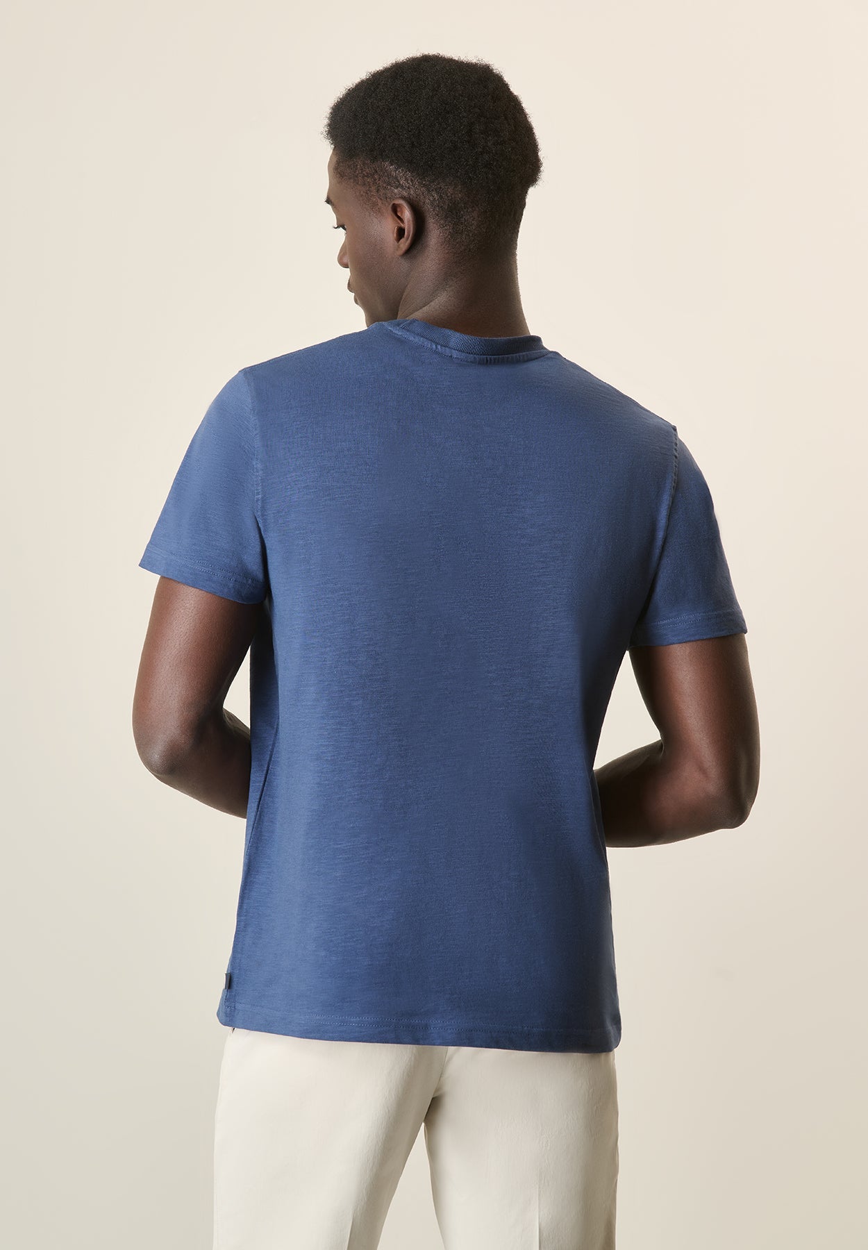 Indigo Slub Cotton T-Shirt