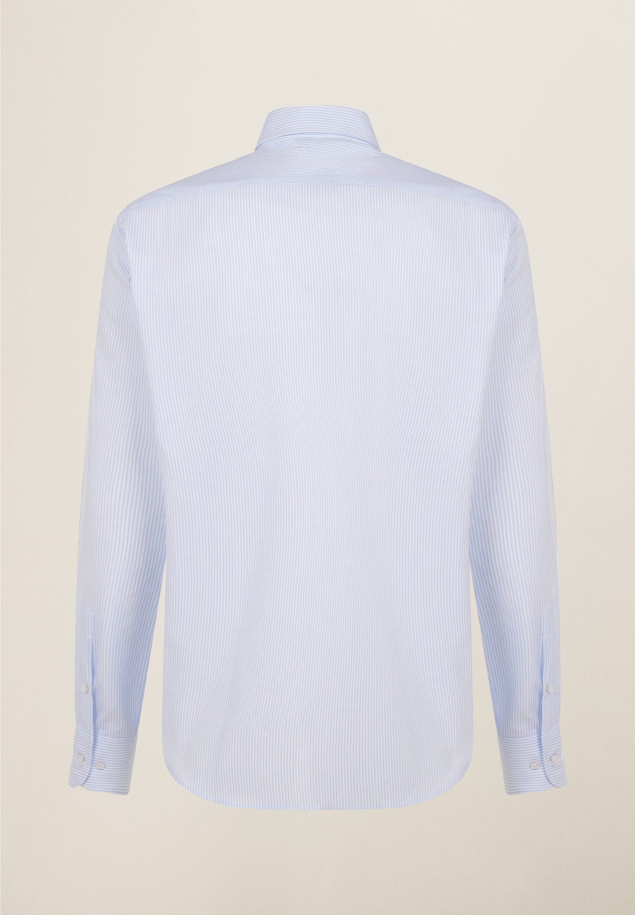 Camicia celeste bianco rigata cotone regular fit-Angelico