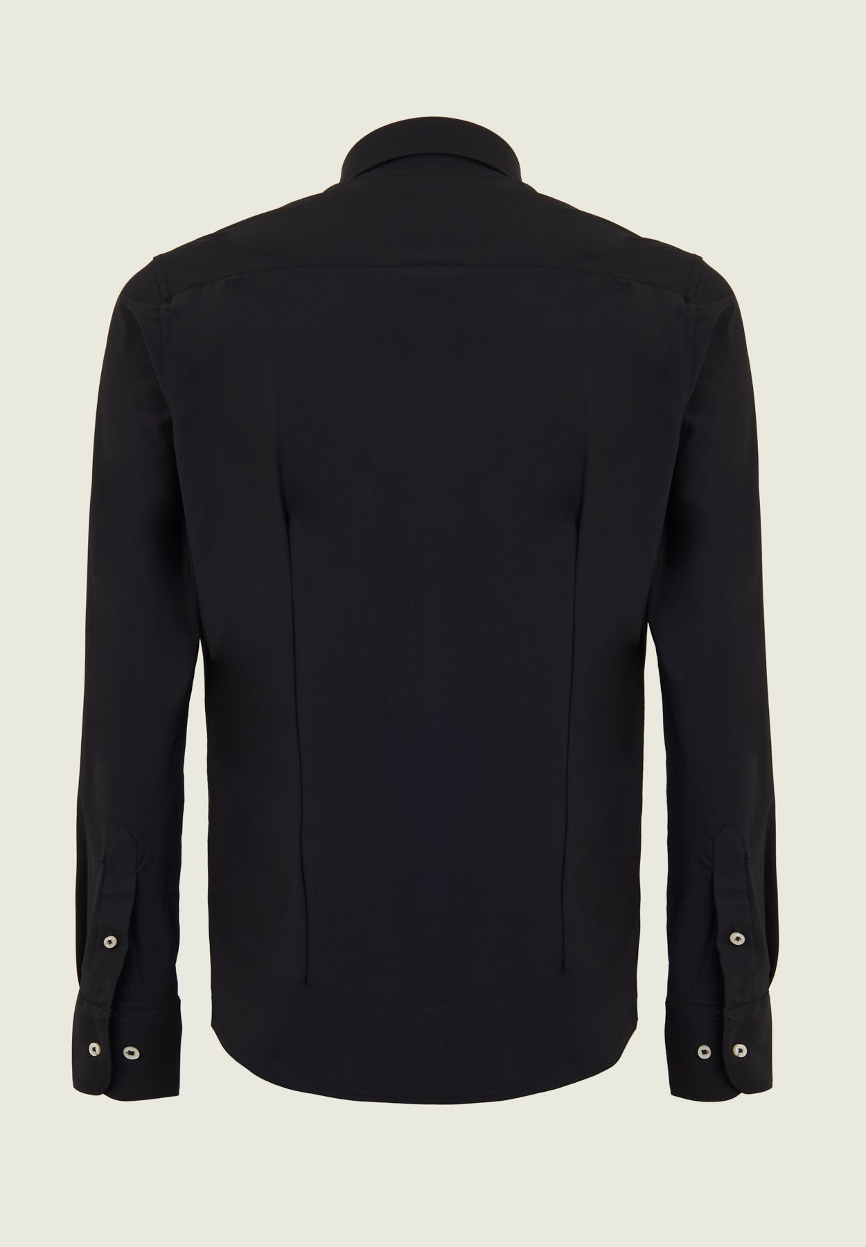 Black Shirt In Custom Fit Performance Fabric Shirt