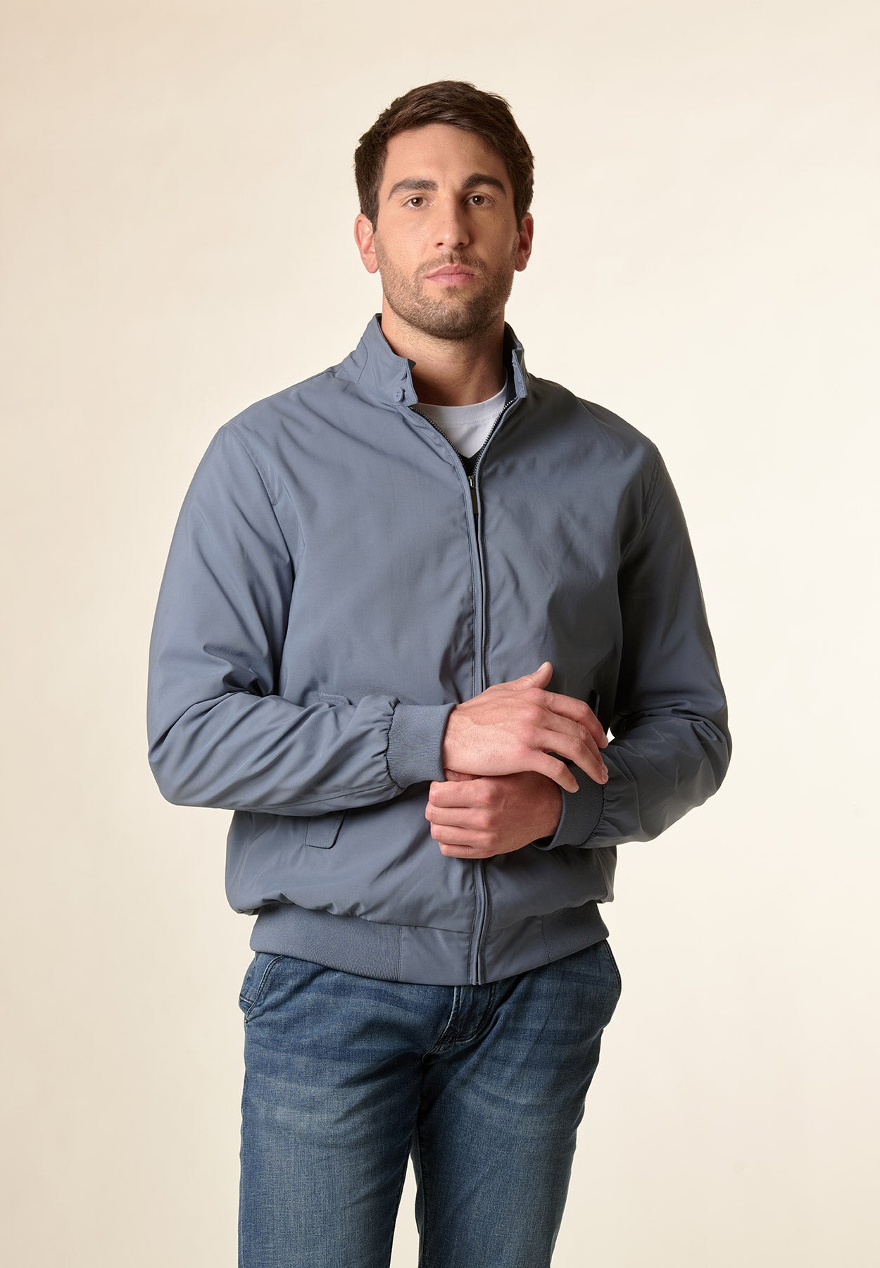 Giubbotto barracuda avio tessuto tecnico foderato-Angelico