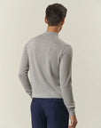Light gray merino wool turtleneck sweater Lana Gatto