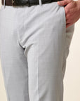 Pantalone grigio tela lana vergine custom fit-Angelico