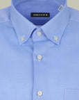 Camicia azzurra oxford BD con Taschino regular fit-Angelico