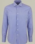 Shirt Blue and white striped Regular Fit Francese