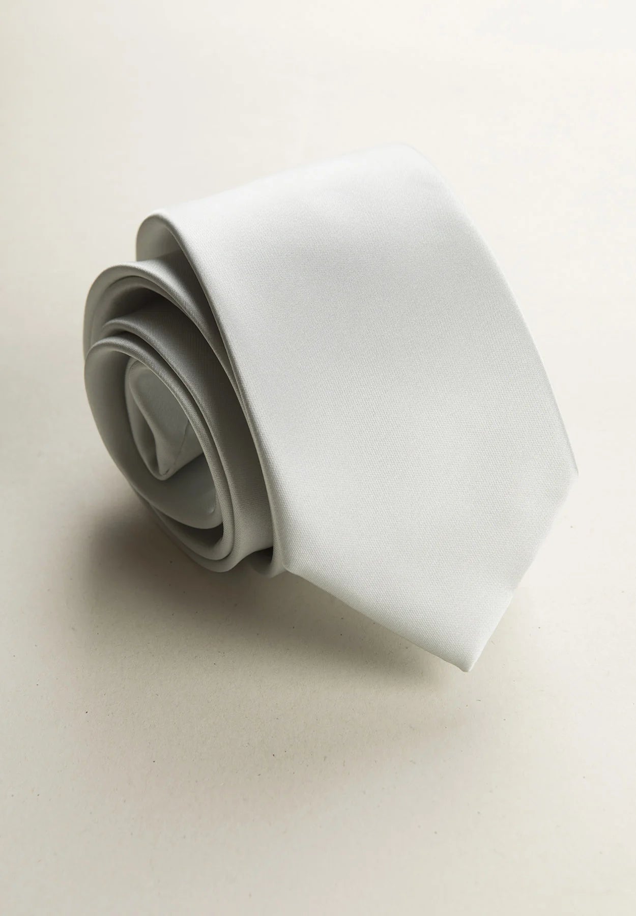 Cravatta Gray  Satin Ceremony Tie