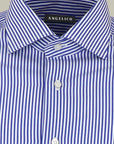 Shirt Blue and white striped Regular Fit Francese