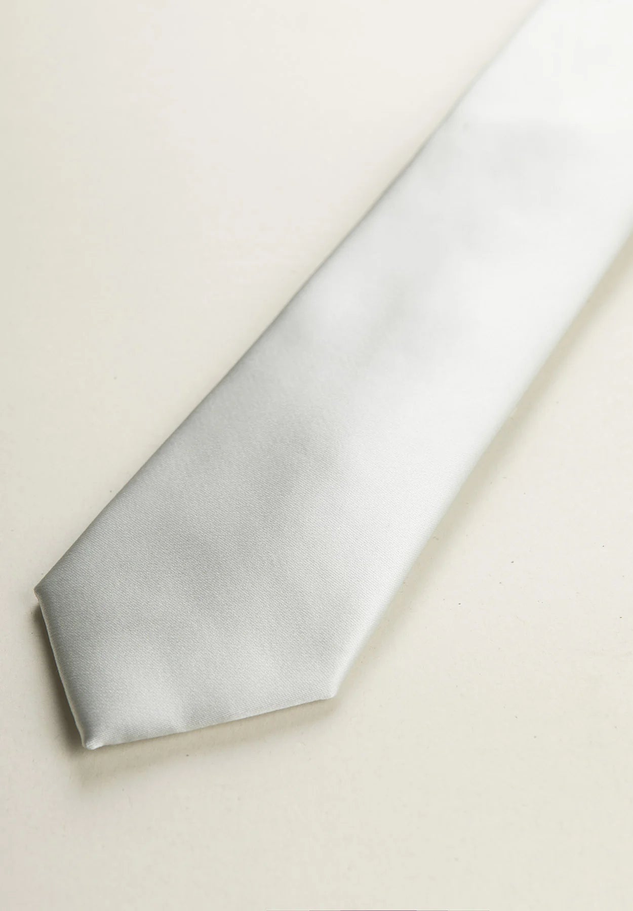 Cravatta Gray  Satin Ceremony Tie