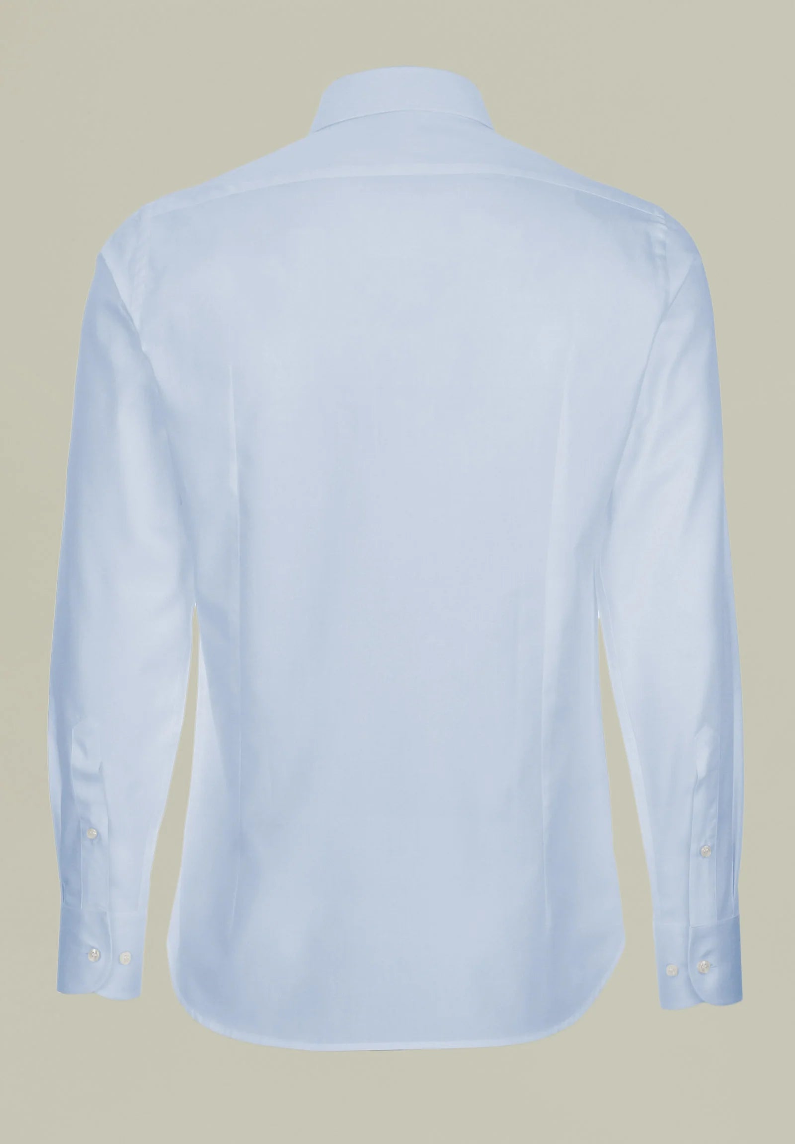 Light blue slim-fit cotton shirt twill frances Azzurro
