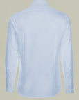 Light blue slim-fit cotton shirt twill frances Azzurro