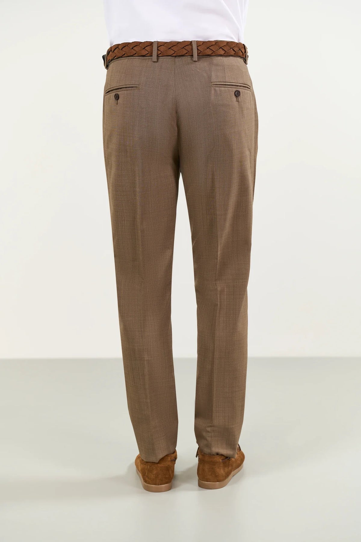Custom fit Fil a Fil wool burnt suit