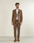 Custom fit Fil a Fil wool burnt suit