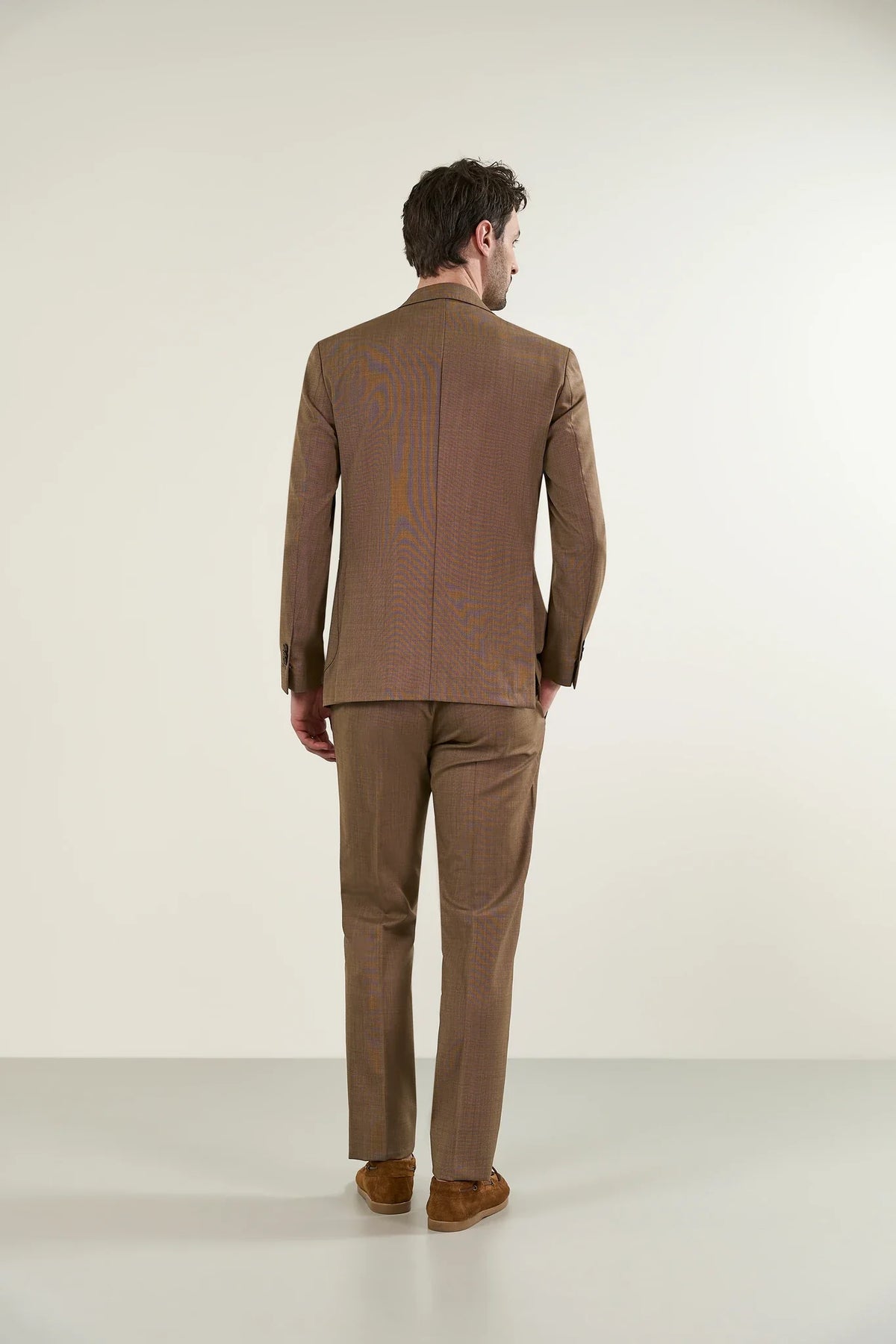 Custom fit Fil a Fil wool burnt suit