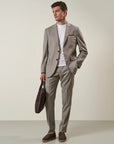 Beige sallia wool 110's custom fit suit
