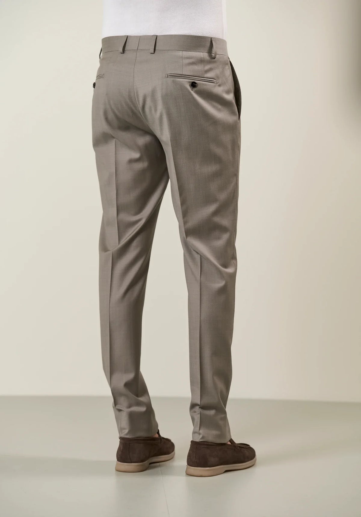 Beige sallia wool 110's custom fit suit