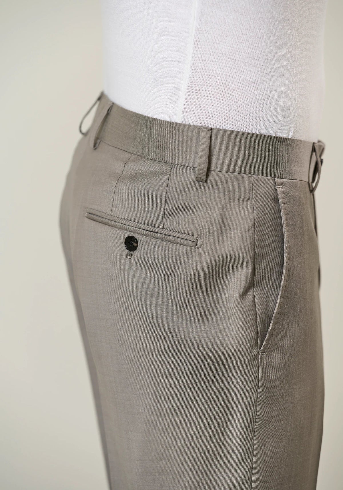 Beige sallia wool 110's custom fit suit