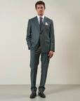 Green sallia wool 110's custom fit suit