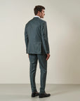 Green sallia wool 110's custom fit suit