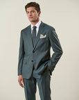 Green sallia wool 110's custom fit suit