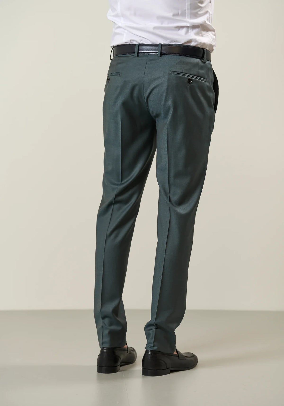 Green sallia wool 110's custom fit suit