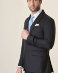 Custom Fit Midnight Blue 140S Virgin Wool Suit