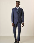 Custom Fit Midnight Blue 100S Virgin Wool Suit