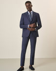 Custom Fit Midnight Blue 100S Virgin Wool Suit