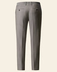 Beige virgin wool suit with mohair effect and comfort fit