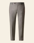 Beige virgin wool suit with mohair effect and comfort fit