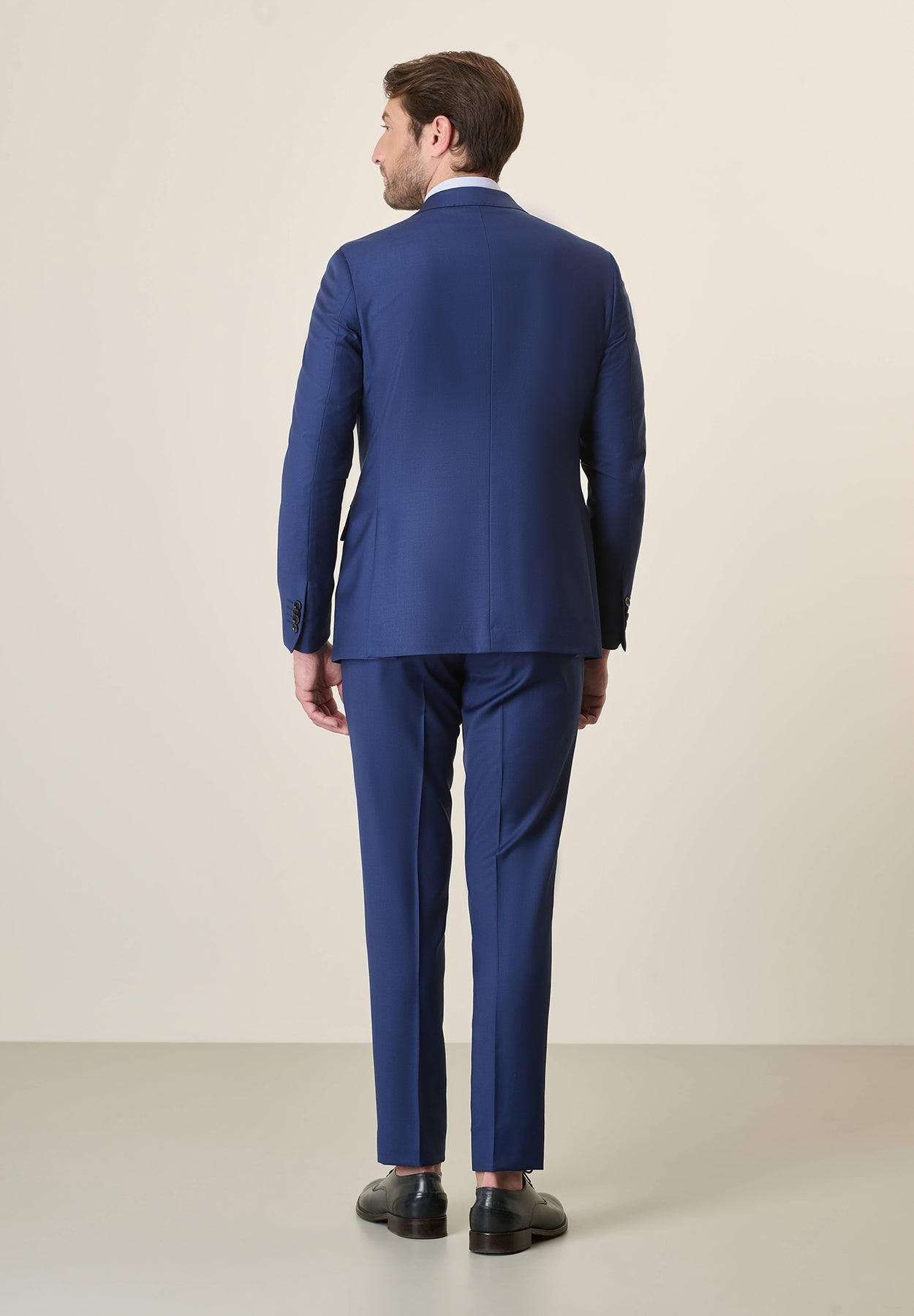 Abito bluette sallia lana custom fit-Angelico